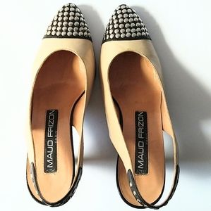Maud Frizon Studded Sling Backs